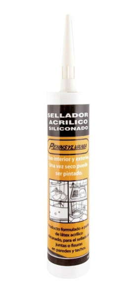 Sellador Acrilico Pennsylvania 300ml 24 Unid- Ferrejido 1 Sellador Acrilico Pennsylvania 300ml 24 Unid- Ferrejido 1