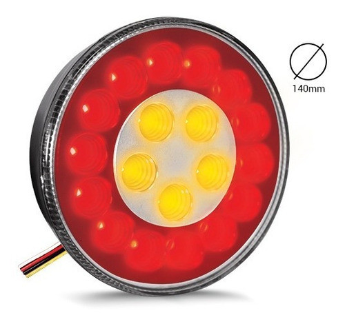Lanterna 19 Leds Universal Corujinha Freio Seta Posição 1