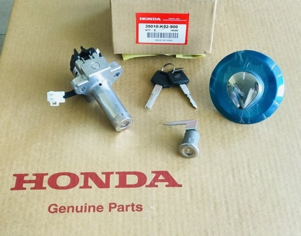 Tambor Tapa Tanque Cerradura Asiento Honda Cb 125 Genamax 0