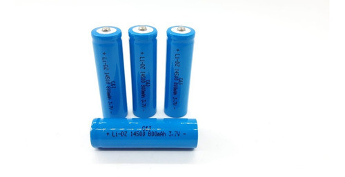 Pila Bateria 14500 3.7v 800mah Litio Recargable 0