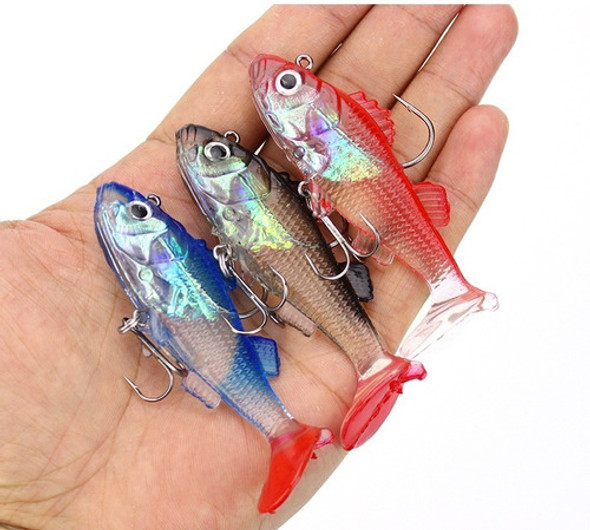 4  Pescaditos Silicona  - Divinos! Tremenda Accion De Nado! 1