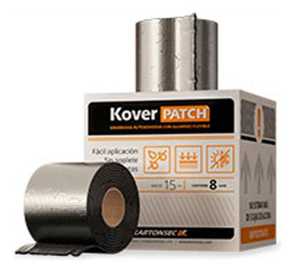 Membrana Autoadhesiva Asfáltica Aluminio Rollo 10cm X 10mts 1