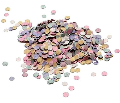 5 Pacotes Confetes Papel Colorido Festa Carnaval - 100g Cada 1