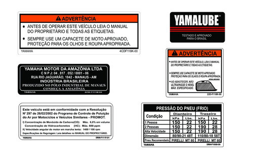 Xtz 125 - Yamaha Xtz 125 - Decalques - Frete Grátis 0