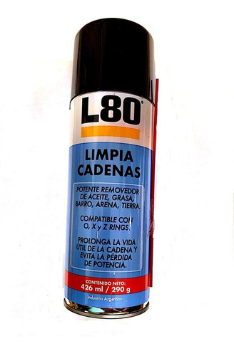Limpia Cadenas L80 W80 Bici Motos Cuatri 426ml 1