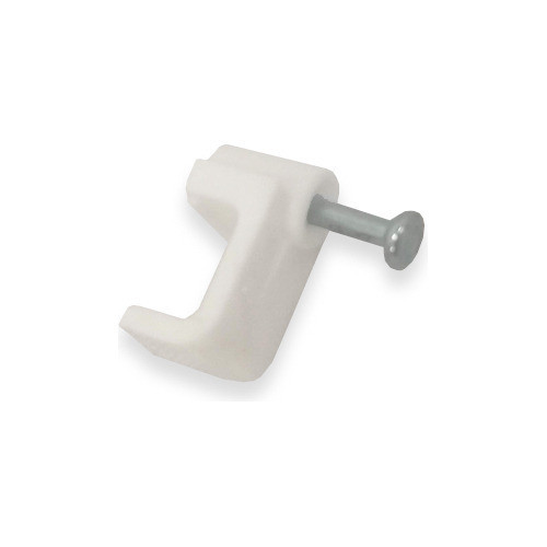 Grampa Plástica Rectangular 10x6mm 100 Uds Blanco 0