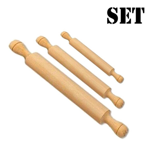 Set 3 Palos De Amasar Chico Grande Y Mediano Gastronomicos 0 Set 3 Palos De Amasar Chico Grande Y Mediano Gastronomicos 0