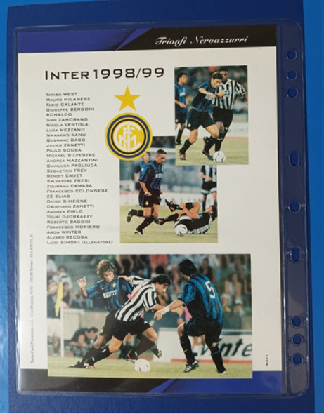 Cartão Telefônico: Inter De Milão- Ronaldo Fenômeno. Importa 1