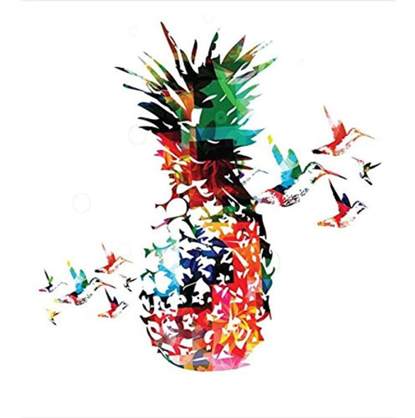 Juego De Funda De Edredón De Piña Por Ambesonne, Piña Geomét 1