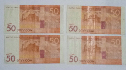 Billete Kirguistan 50 Com 1