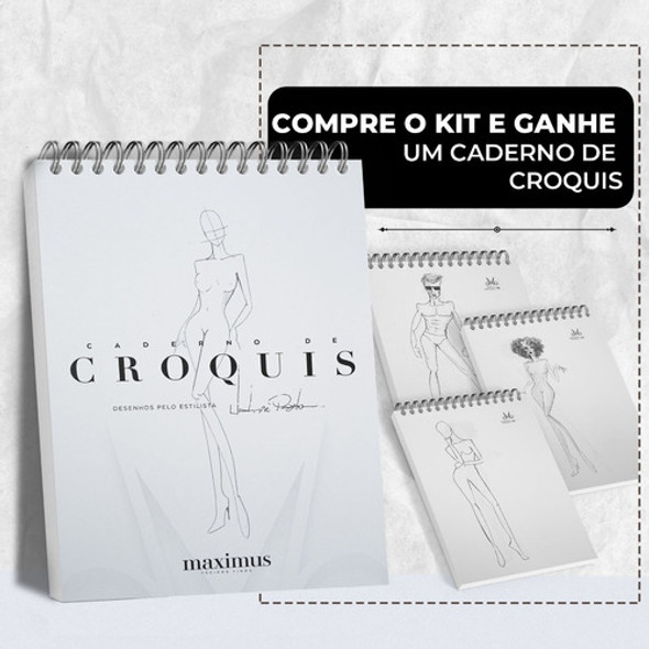 Réguas De Modelagem - Kit 05 Und. Mdf Branco C/ Marcações 1
