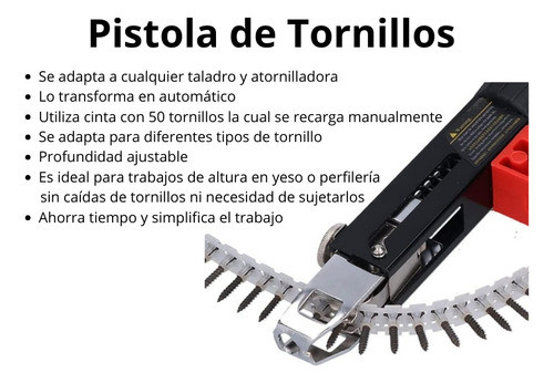 Pistola De Tornillos Adaptador Taladro-atornillador, Yeso 1
