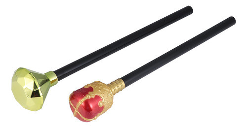 Adereços Halloween Queen Scepter Diamond King Scepter, 2 Uni 0