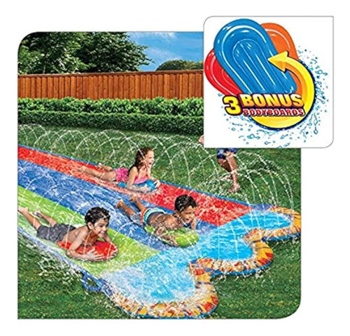 Banzai 42329 triple Racer Tobogán De Agua 0