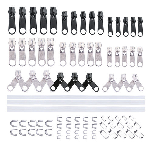 87 Unidades/conjunto De Zíperes Slider Universal Instant Fix 0