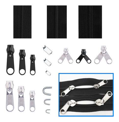 87 Unidades/conjunto De Zíperes Slider Universal Instant Fix 1