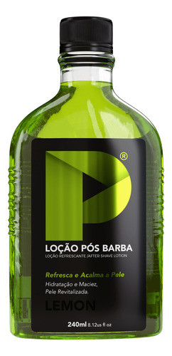 Loção Pós Barba Play Barber 240ml Lemon + Mentol Kit 6 Unida 1
