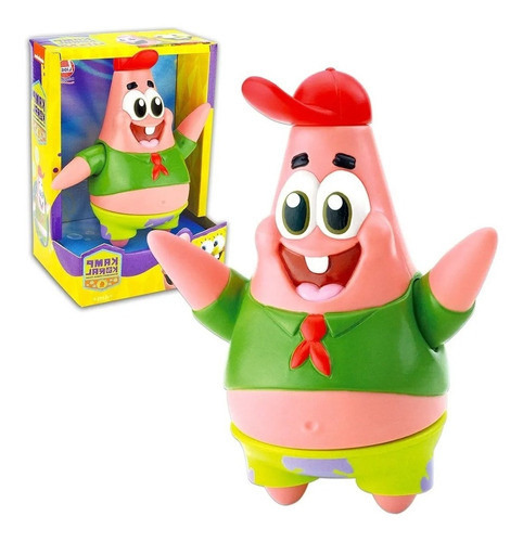 Boneco Patrick- Turma Do Bob Esponja Vinil Articulado 0