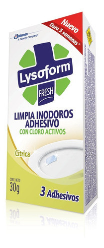 Lysoform Limpia Inodoros Adhesivo Citrica X 9u 1