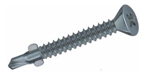 Tornillo Punta Mecha Con Alas 4.8x50mm 100un K37 0