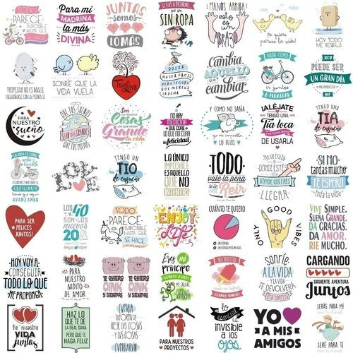 + 10mil Vectores Frases Para Sublimación , Vinilo , Etc.!! 1