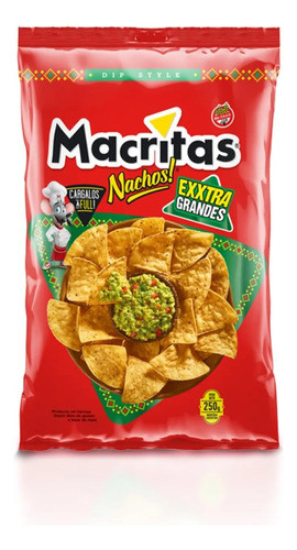 Pack X 6 Macritas Nachos Exxtra Grandes Sin Tacc X 250 Grs 0