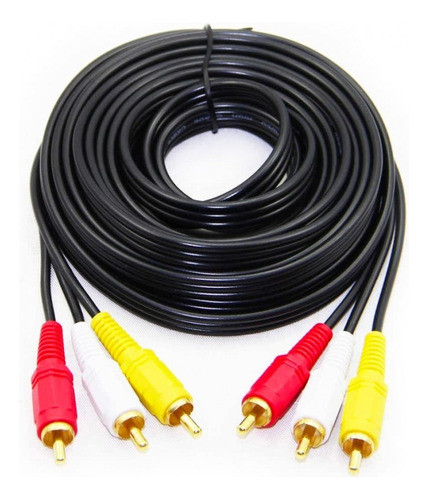 Cable Rca 3 Rca A 3 Rca Macho 10 Metros Audio Y Video 0