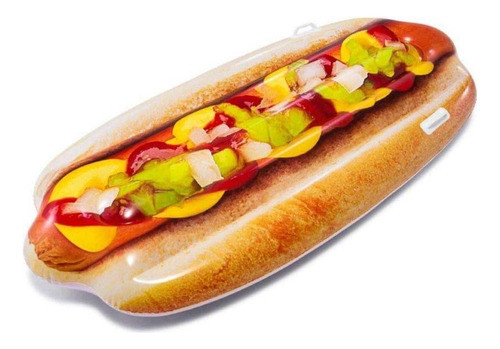 Bóia Colchão Inflável Para Piscina Hot Dog Intex #58771 1