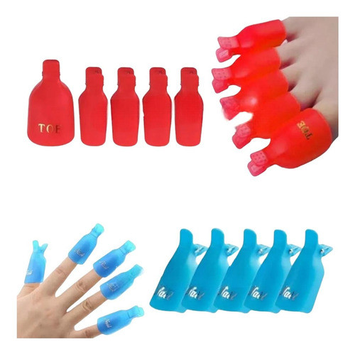 Kit Capuchon Removedor Extracción Uñas Pies Esculpidas 0