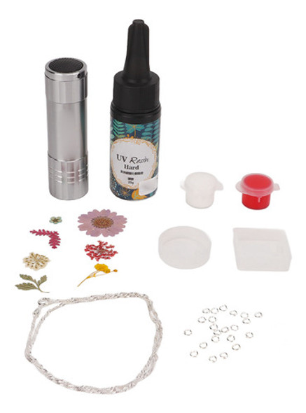 Kit De Resina Uv Diy, Moldes Pendentes, Colar, Pigmento, Fác 0