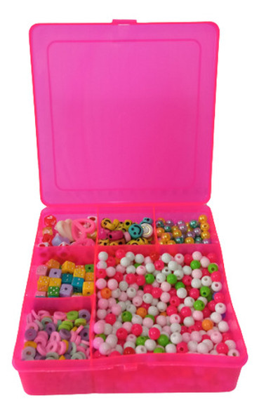 Kit De Pedrarias Infantil Estojo + Pedrarias + Fio Elástico 1
