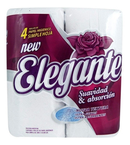 Papel Higiénico Elegante Simple Hoja 30 Mts X 48 Rollos 0