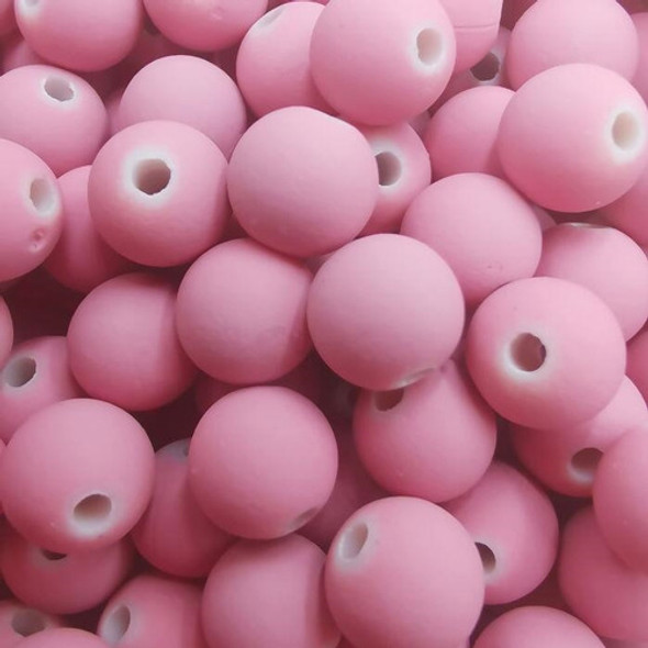 Perola C/furo Fosca 6mm C/500g Ro.150342 Rose 25 0