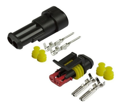 Conectores, Amp Super Seal 2 Vías (5 Conjuntos Completos) 1