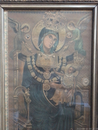 Quadro Litografia Nossa Senhora Montevergine. Arte Sacra. 1