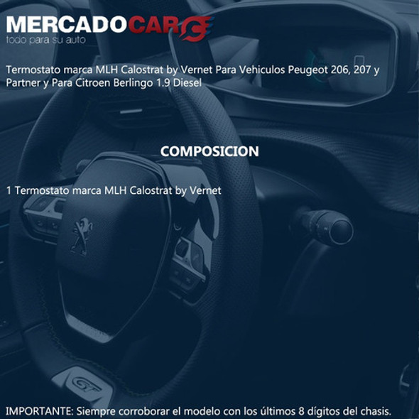 Termostato Peugeot 206 1.9 Diesel 1 Termostato Peugeot 206 1.9 Diesel 1
