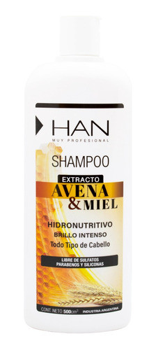 Han Kit Avena Miel Shampoo + Acondicionador Reparador 500ml 1