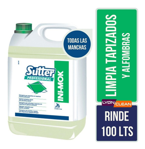 Detergente Limpia Tapizados Y Alfombras Sutter Ini Mok X10kg 0