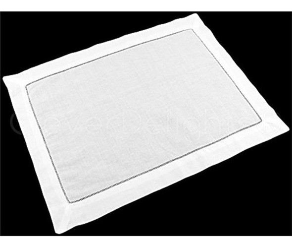 Cleverdelights 6 Pack Manteles Individuales De Lino Blanco D 0 Cleverdelights 6 Pack Manteles Individuales De Lino Blanco D 0