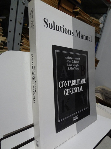 Livro Contabilidade Gerencial Anthony A. Atkinson Em Inglês 1