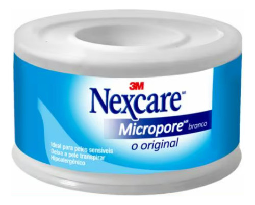 Fita Micropore 1,2cmx4,5m (branca) - Nexcare 3m 0
