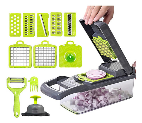 Cortador Mandolina Rallador Multiples Vegetal+taper+colador 0