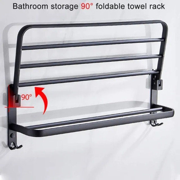 Toallero Doble De Aluminio 2 Niveles 39cms (0161) 1