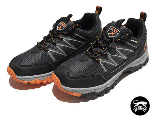 Zapatillas Jaguar Trekking Negro Naranja G3058nn 1