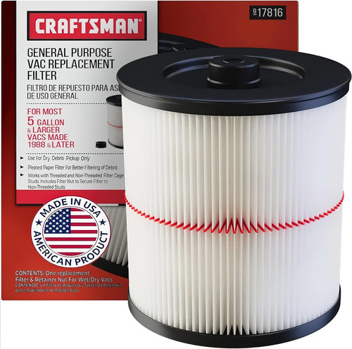 Filtro De Repuesto Para Aspiradora Craftsman 0