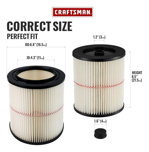 Filtro De Repuesto Para Aspiradora Craftsman 1