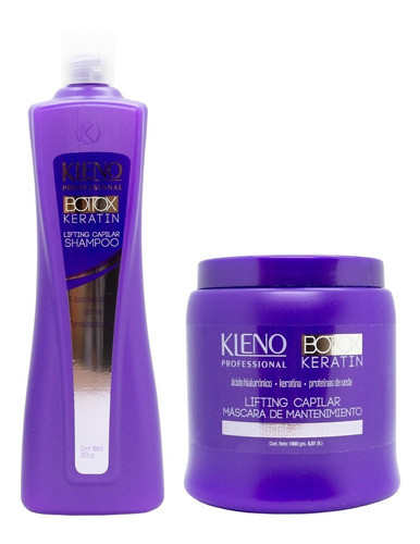 Kleno Bottox Keratin Kit Shampoo + Máscara Lacios Grande 0