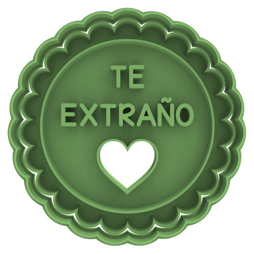 1524 Cookie Te Extraño Corazón Cortante Para Galletas 0