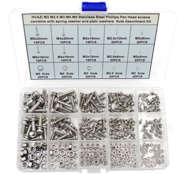 Hvazi M2 M25 M3 M4 M5 Acero Inoxidable Phillips Cabeza Plana 0