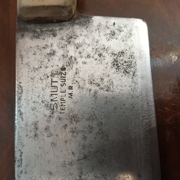 Antigua Cuchilla Smutt Hachita Trozadora Acero Al Carbono 0 Antigua Cuchilla Smutt Hachita Trozadora Acero Al Carbono 0